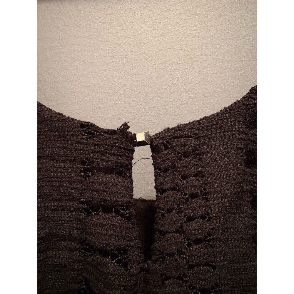Mossimo Romper Womens Size L Black Lace Overlay Lined Fairy Babydoll Coquette - Picture 5 of 11